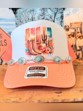 Otto Peach Trucker Hat